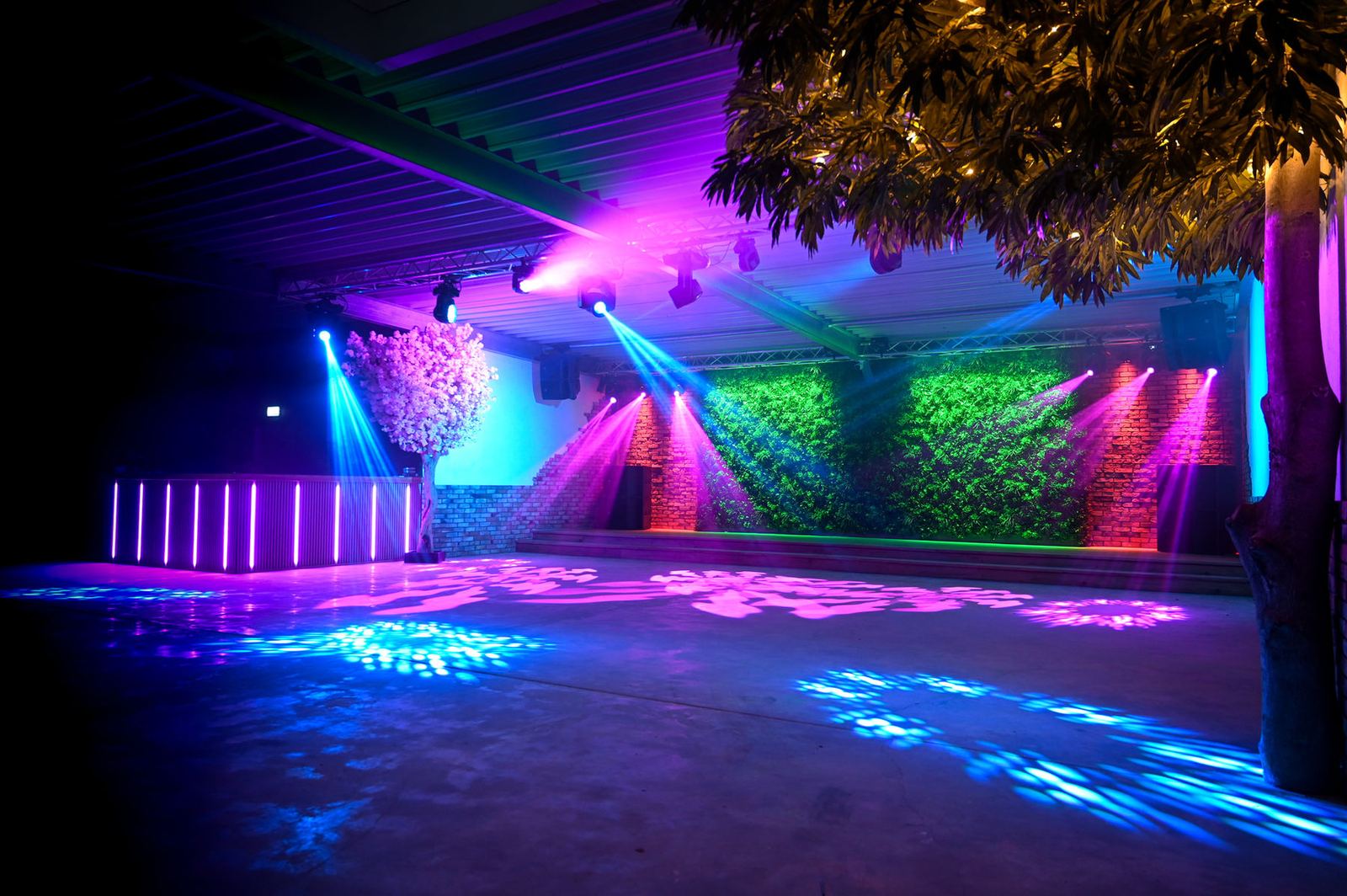 Lichtshow im großen Saal
